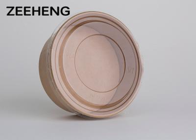 China Oil Resistance Deep Paper Bowls Eco Friendly Round Kraft Paper Bowl With Clear Lid for sale