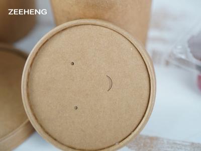 China Kraft Paper Lids with PE coating White / kraft Color for sale
