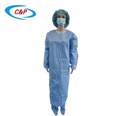 China 45gsm Disposable Surgical Gown Reinforced Gown SMS SMMS Spunlance for sale