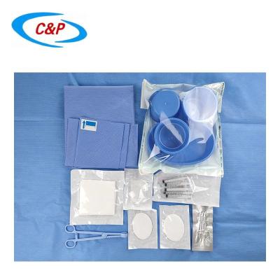 China Bulk Green Disposable Eye Drape Pack Kit SMS PP PE Material for sale