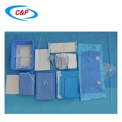 China Soft Disposable Baby Delivery Kit Nonwoven Blue OB Delivery Pack For Surgery à venda