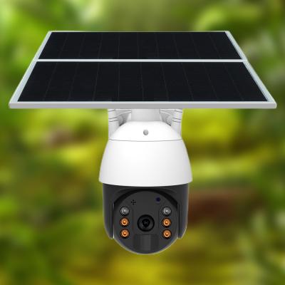 China Motion Detection Continuous Recording Security Camera 4G 2MP Solar Sim Card Camera for sale