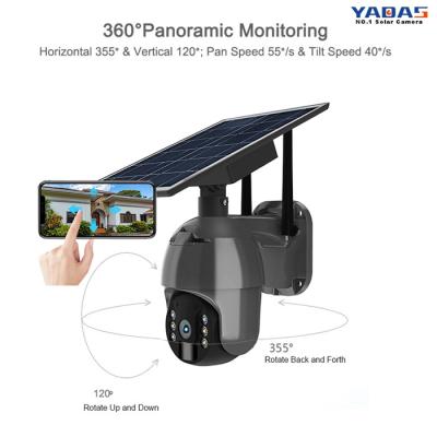 China 15600mAh Battery Capacity WiFi Solar Security Camera 1.65 Kg 120° Viewing Angle à venda