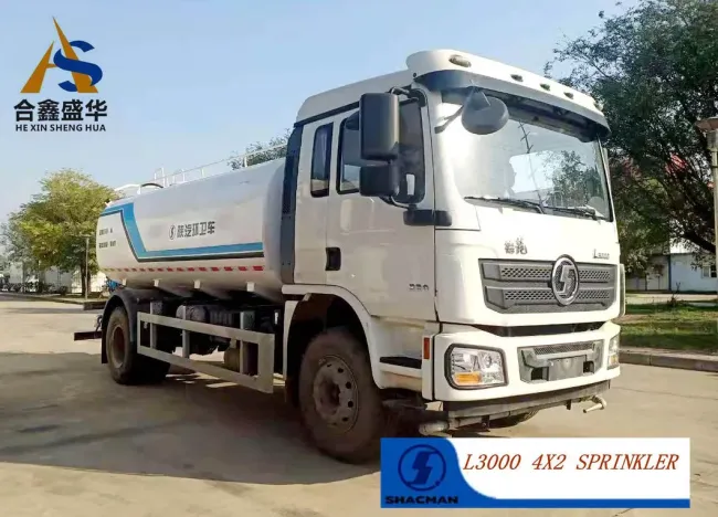 Chinese Water Tank Truck Sprinkler Tanker Watering Spray Truck for Sale# Shacman
