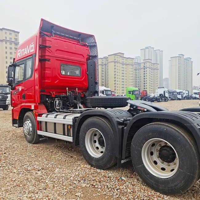 Industrial Construction Goods Cargo Transport Shacman Diesel Engine Trailer Tractor Lorry Truck