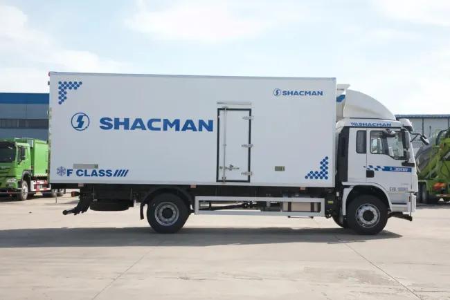 China Shcaman Cheap Price 4X2 Refrigerated Truck Freezer Truck Refrigerator Truck
