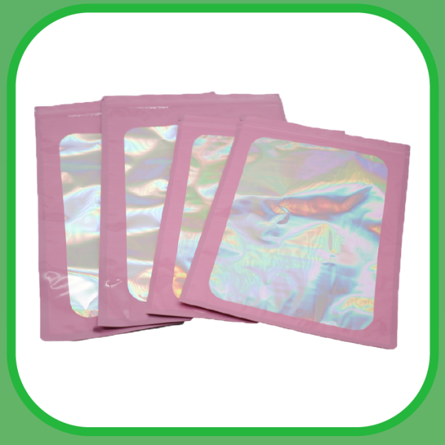 Custom Stand up Foil Food Packaging Bags Printed Biodegradable Mylar Zipper Bags Resealable Packaging Plastic Bags With Window