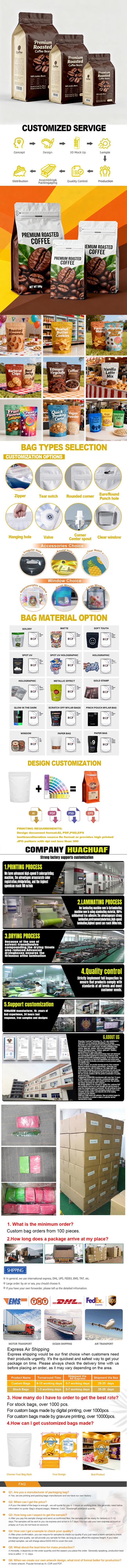 Matte Black Zipper Lock Stand Pouch Aluminum Foil Coffee Packaging Bag with Air Valve Mylar Storage Food Bag Plastic Packaging