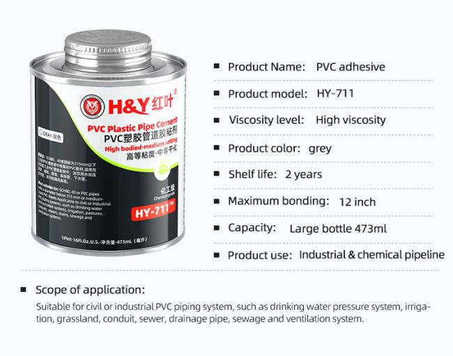 PVC adhesive technical specifications
