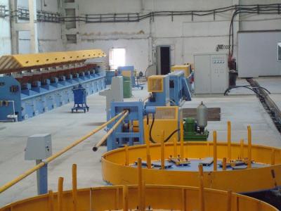 China PC Wire production line PC steel wire induction heat treatment stabilizing line with wire drawing machine for sale