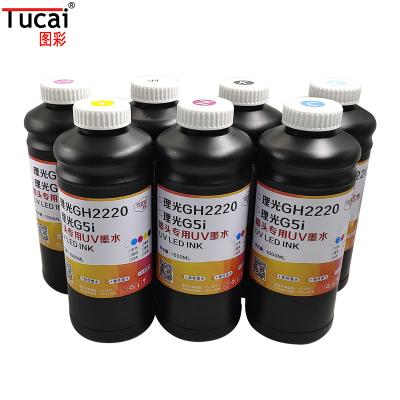 China 1000 ml/botella Tinta de impresora UV para impresora UV Ricoh GH2220 cabeza de impresión en venta