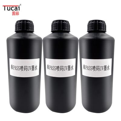 China CODE UV Inkjet Single PASS UV Ink Printer Tinta preta para barcode Máquina de jato de tinta UV à venda