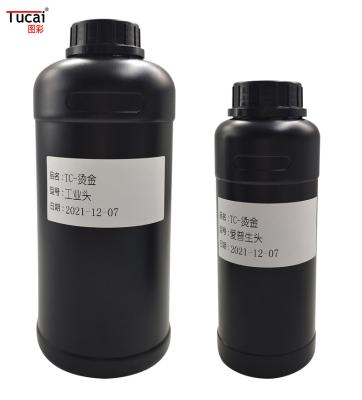 China Digitale printer Goud stempelen UV-inkt UV-printer Goud inkt voor Seiko Konica Epson hoofd Te koop