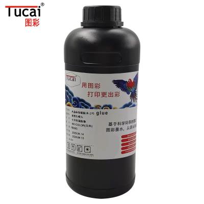 China Adesivo de etiqueta de cristal EPSON Adesivo de tinta UV Transparente para cabeza de Epson en venta