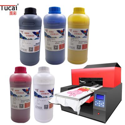 China 1000ML DTG Pigment Ink White Textile Garment Fabric Printer Ink For Epson Dx6 Dx7 Dx9 for sale