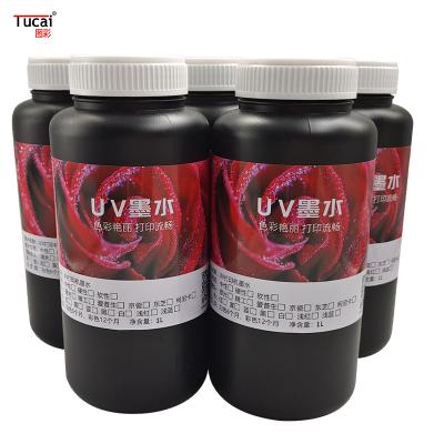 China Ricoh Seiko Konica Toshiba Tinta UV impermeable compatible con capacidad de 1000 ml en venta