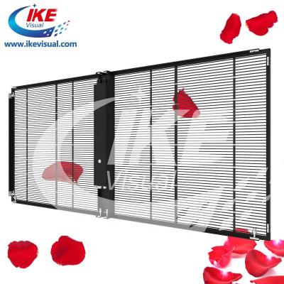 China Glass Window LED Transparent Display Screen Outdoor P5 Full Color for sale