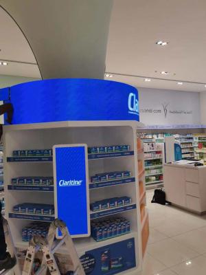 Китай Изогнутый крытый зафиксированный цвет дисплея СИД IP43 P3 полный для рекламы магазина торгового центра продается