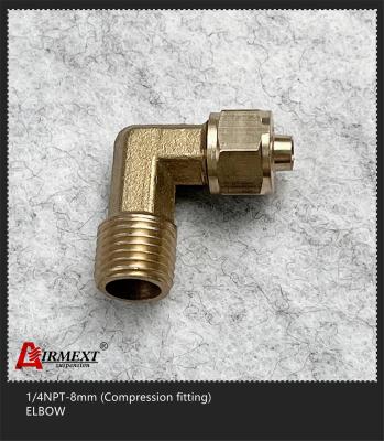 China 1/4NPT-8mm Quick Connect Air Fittings Air Compressor 90 Degree Elbow Fitting for sale