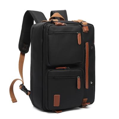 China 3 In 1 Travel Briefcase Laptop Backpack Black Color For Men Adult for sale
