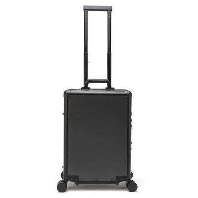 China Unisex CFRP equipaje de viaje carruaje giratorio maleta de aluminio conjunto en venta