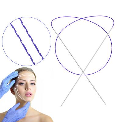 China Absorbable PDO PCL Threads Double Needle 3d Cog PCL Thread For Nose Lift for sale