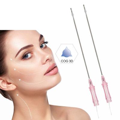 China 3D Face Lifting PCL PDO And Cog Threads 19G 100mm For Skin Rejuvenation for sale