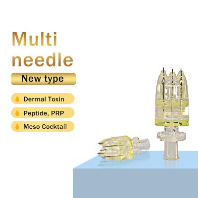 China Mesotherapy Crystal Multi Needle 5 Pins Skin Booster Meso Gun Syringe for sale