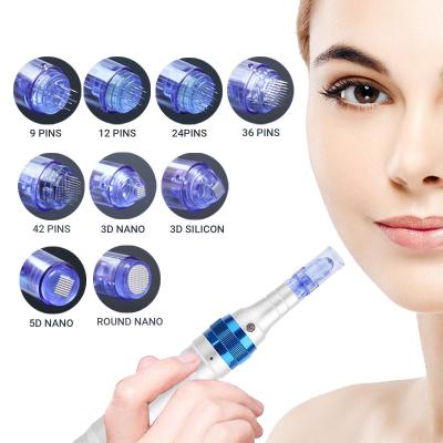 China Permanent Makeup Wireless Microneedling Pen Dr Pen A6 16pin Cartridges Microneedle for sale