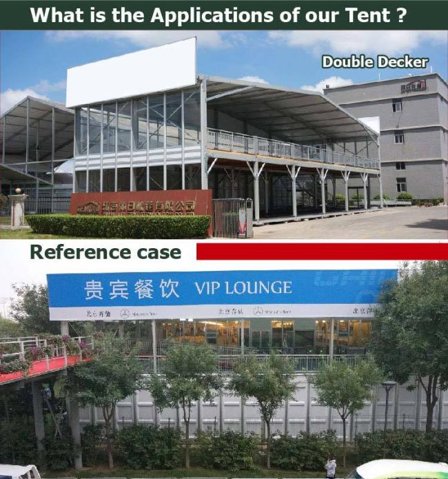 2017 Two Storey Double Decker Tent 2 Floor Tent for VIP Lounge