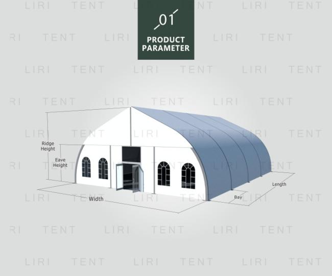 30X60 TFS Curved Party Tents For Sale from China Tent Factory