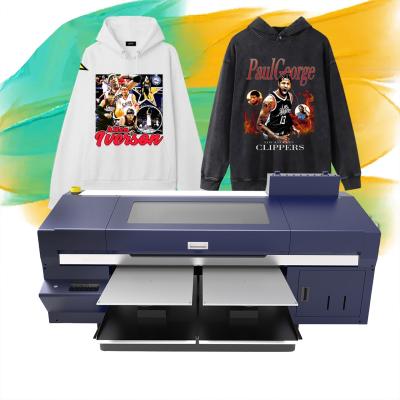 China Impresora digital de doble estación de textiles T-shirt máquina de impresión A2 A3 tinta blanca en venta