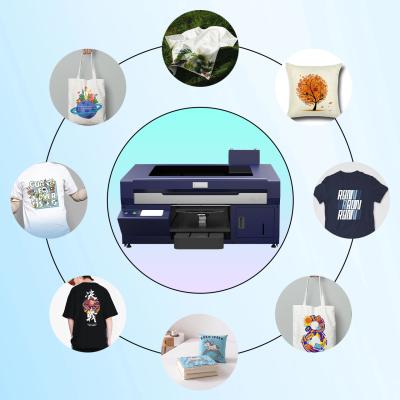 China Newest A3 DTG tshirt printing machine direct to garment printer with EPSON i 3200printhead for sale