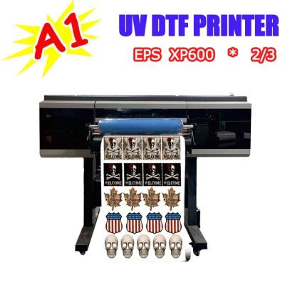 Китай 600 мм Высококачественный аксессуар A1 UV DTF принтер с цветами чернил C / M / Y / K / W / V для бумаги / ментальной / пластиковой / керамической поверхности продается
