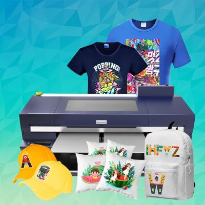 China EPSON I3200*2 White Ink Digital Direct To Garment T Shirt Printer White Ink Direct Printing Machine for sale