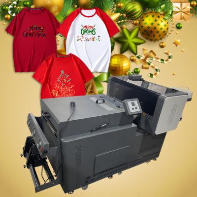 China Dual Head DTF Printer 60cm XP600 A3  Printing Machine with Powder Shaker For Schoolbag/shoes à venda