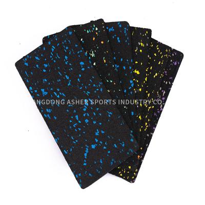 China Skid Proof Rubber Shock Absorbing Gym Flooring Noise Insulating Mat Type for sale