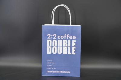 China Sturdy Kraft Custom Printed Paper Bags For Grocery Shopping eco friendly for sale