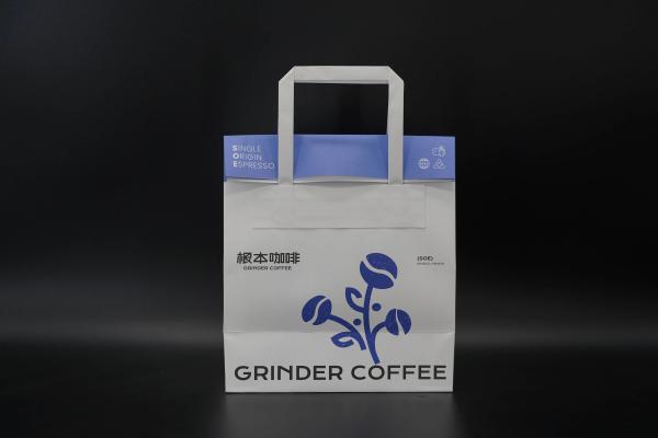 Quality Customized Printing Paper Bags Folding Mouth Personalised Paper Bags With Handles for sale