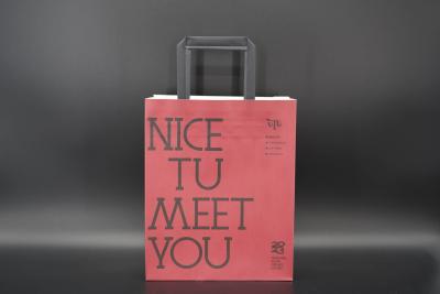 China Versatile Paper Packing Bag Eco Lightweight Kraft Takeaway Bag for sale