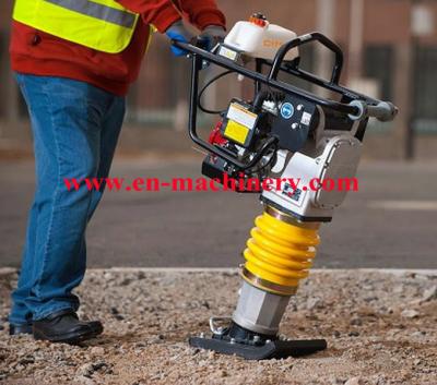 China Gasoline honda power earth sand soil wacker impact jumping jack multiply compactor tamper vibrating tamping rammer for sale