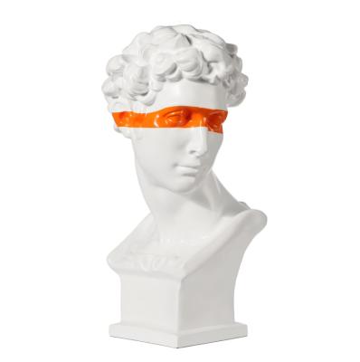China Fibra de vidrio casera abstracta Roman Head Statue de la decoración en venta