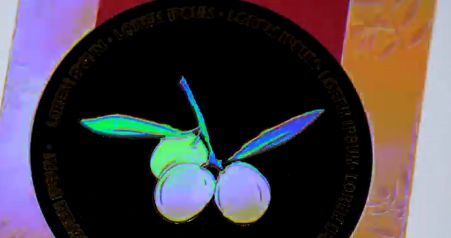 Spot varnishing close-up