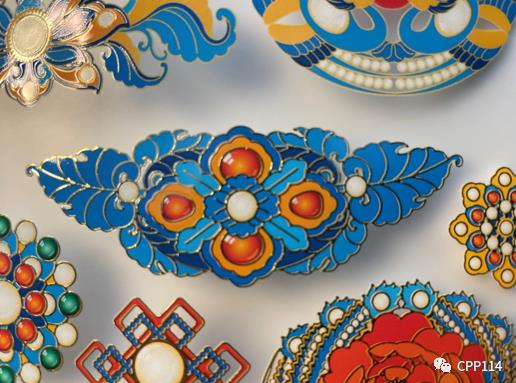 3D embossing close-up