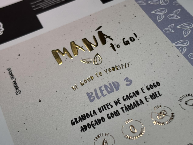 Cold foil stamping detail