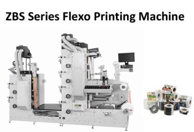 China 6 Colors Flexo Paper Cup Sticker Label Printer Machine 60m/Min for sale