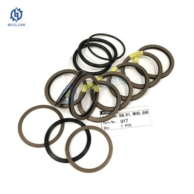 China Swivel Joint Service Kit for Excavator Kubota U15/U17 Center Joint Seal Kit RG108-89070 Rotary Joint Repair Parts for sale