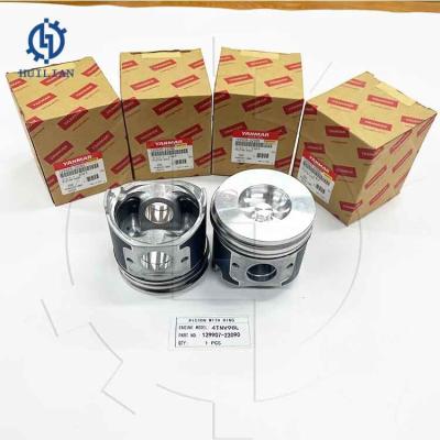 China 4TNV98L Piston With Ring 129907-22090 Cylinder Liner Kit Piston With Square Top Piston Ring for sale