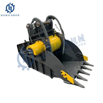 China 1-30T Excavator Spare Parts  Excavator attachment Mini Crusher Compact Crusher Crushing Bucket Excavator  parts for sale