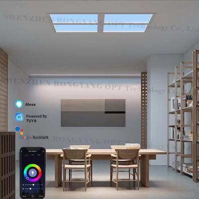 China No Flicker 200W Artificial LED Skylight Mounted CCT Color Changing for sale